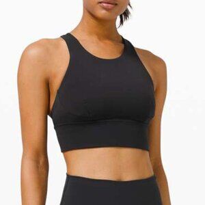 Lululemon Wunder Train Long-Line Bra *Medium Support, C/D Cups - 6 Black
